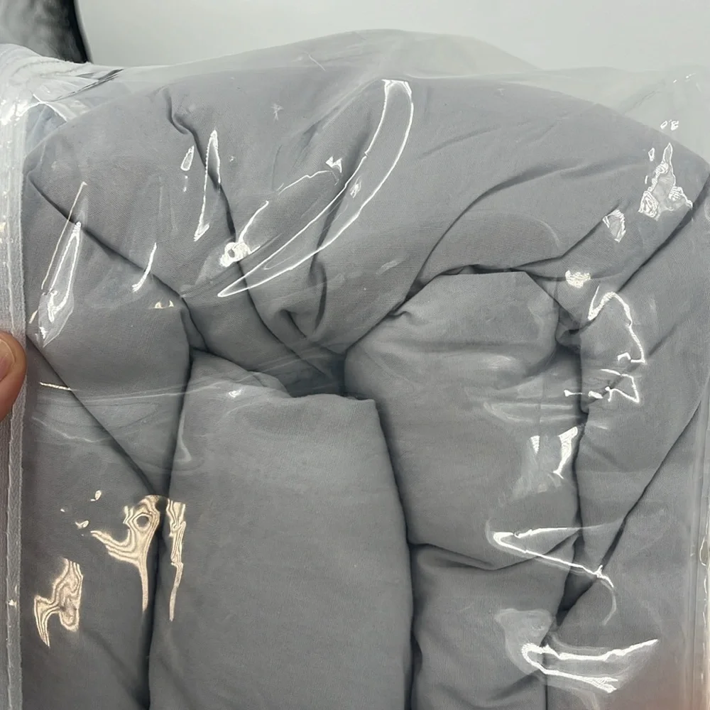 SIMPLY ESSENTIAL Garment Washed Comforter Set Twin XL Microchip Grey